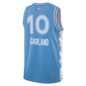 Canotte Uomo Cleveland Cavaliers Darius Garland Nike 2024-25 City Edition Blu Swingman